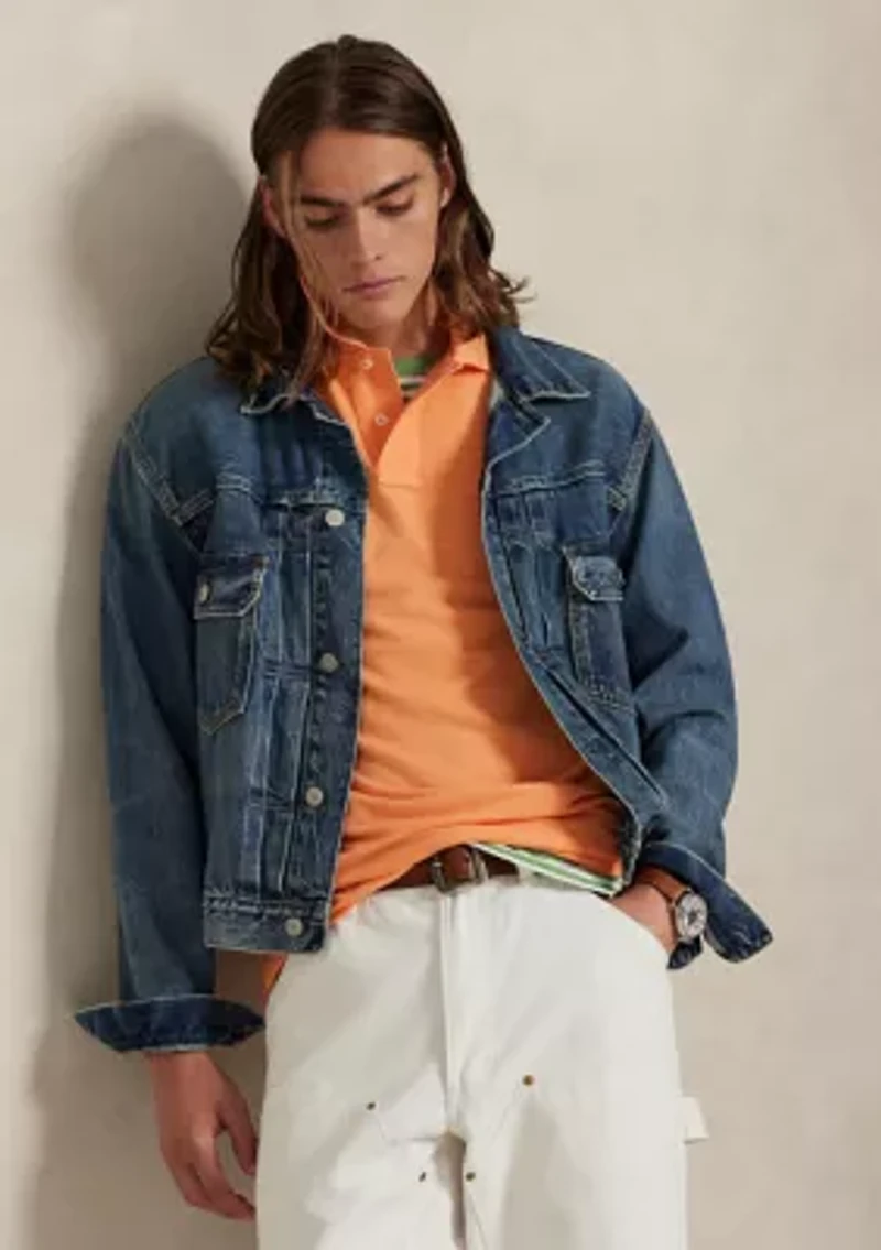 Men's Custom Slim Fit Mesh Polo Shirt