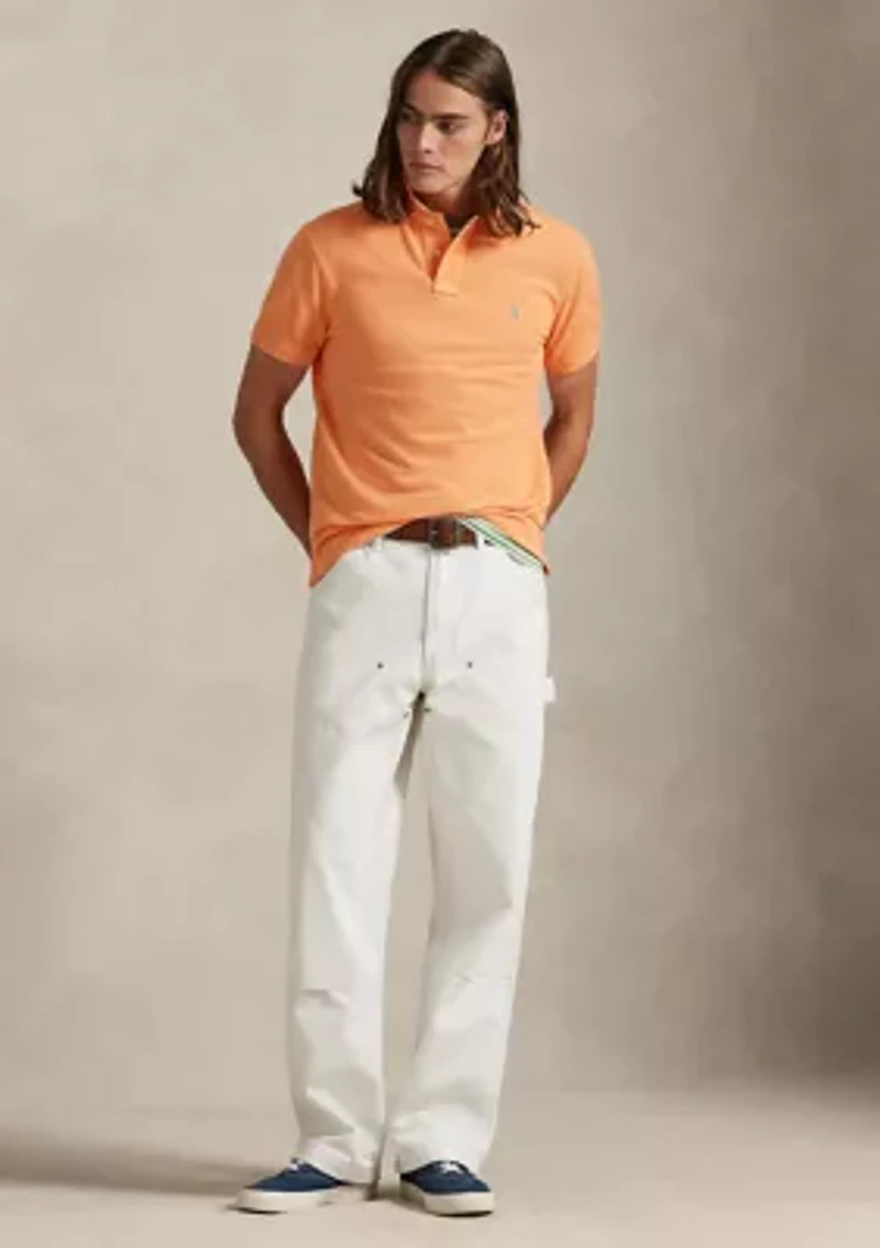 Men's Custom Slim Fit Mesh Polo Shirt