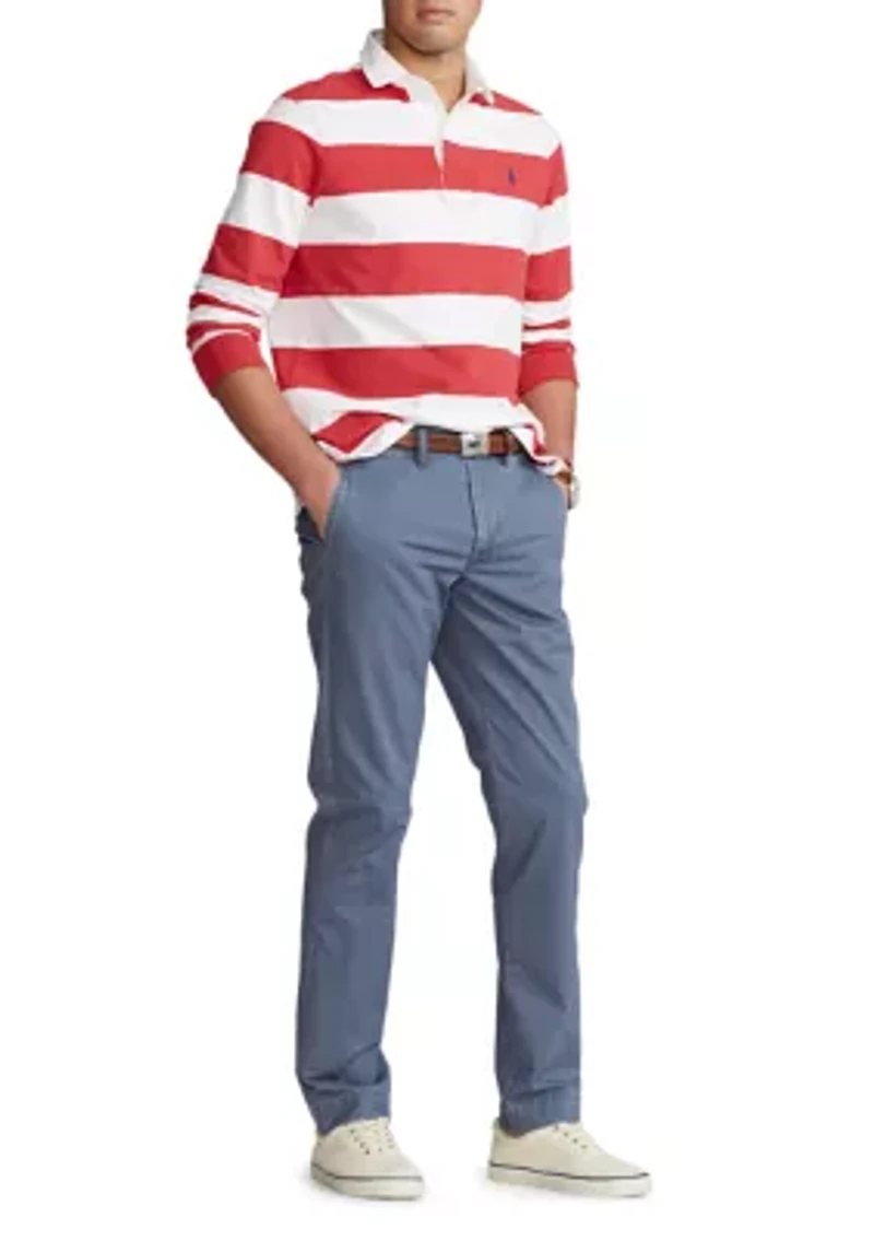 Stretch Straight Fit Chino Pants