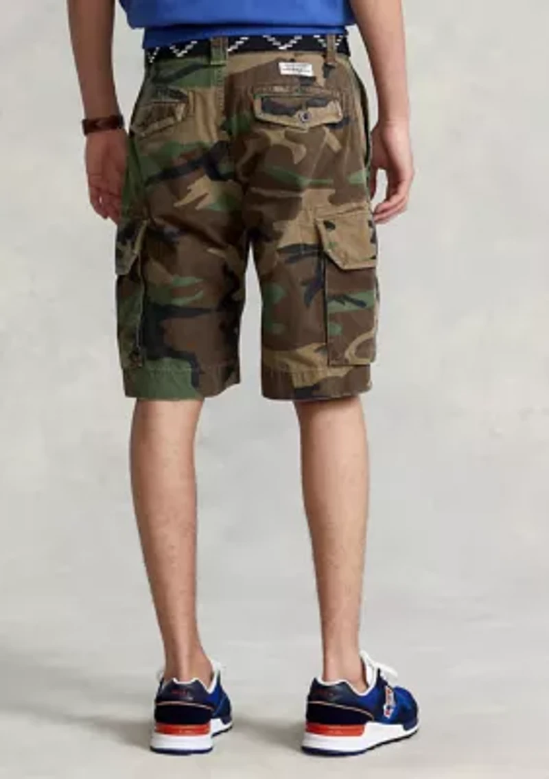 Relaxed Fit Camo Cargo Shorts