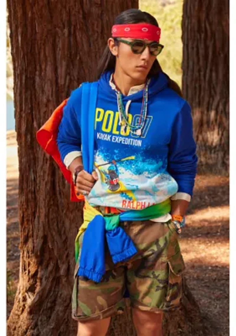 Relaxed Fit Camo Cargo Shorts