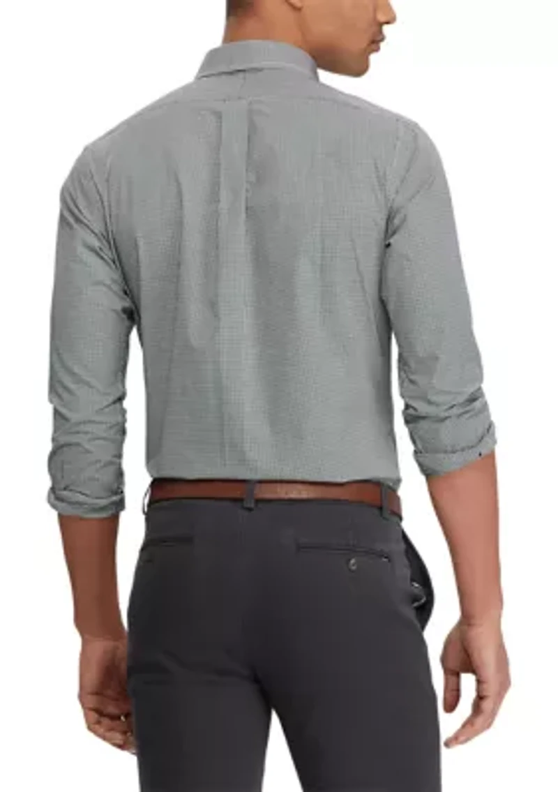 Classic Fit Checked Poplin Shirt