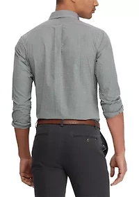 Classic Fit Checked Poplin Shirt