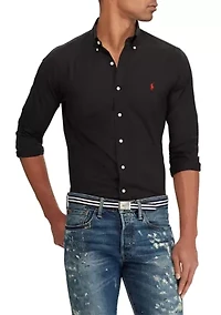 Classic Fit Checked Poplin Shirt