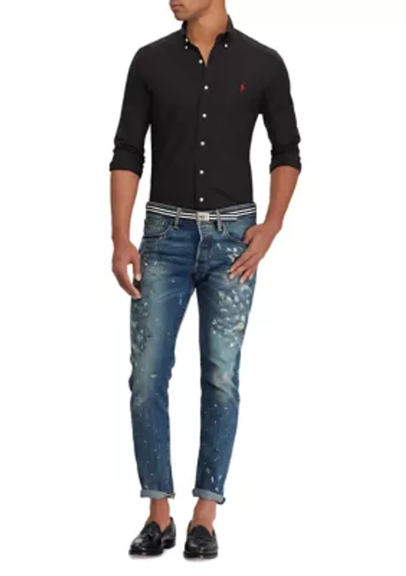 Classic Fit Checked Poplin Shirt