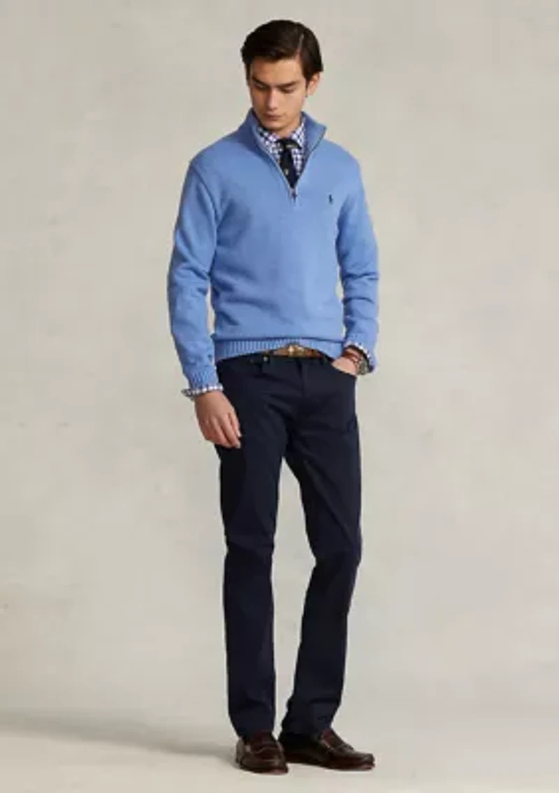 Cotton Quarter-Zip Sweater