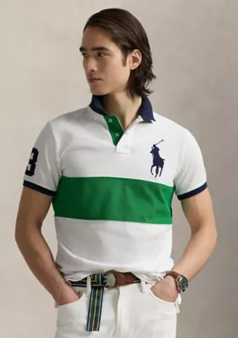 Classic Fit Big Pony Mesh Polo Shirt
