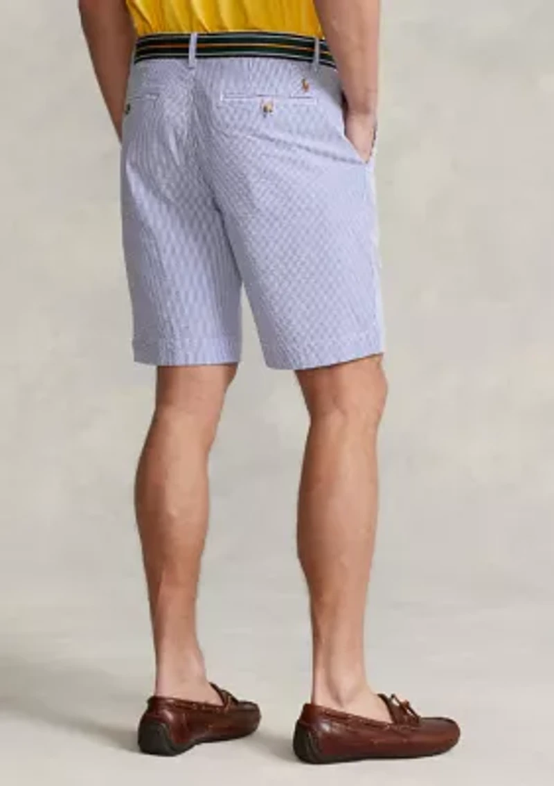 9.25" Stretch Classic Fit Seersucker Shorts