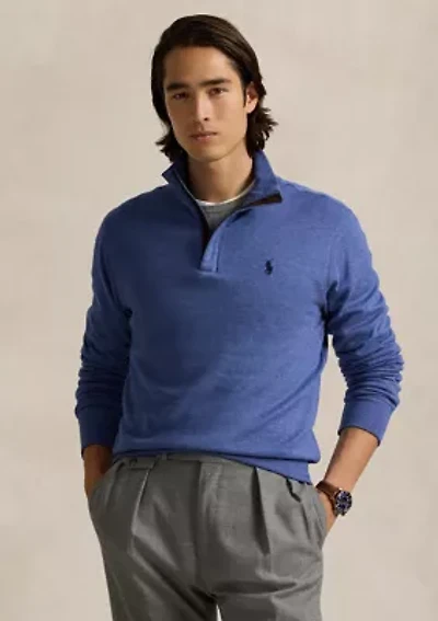 Luxury Jersey Quarter-Zip Pullover