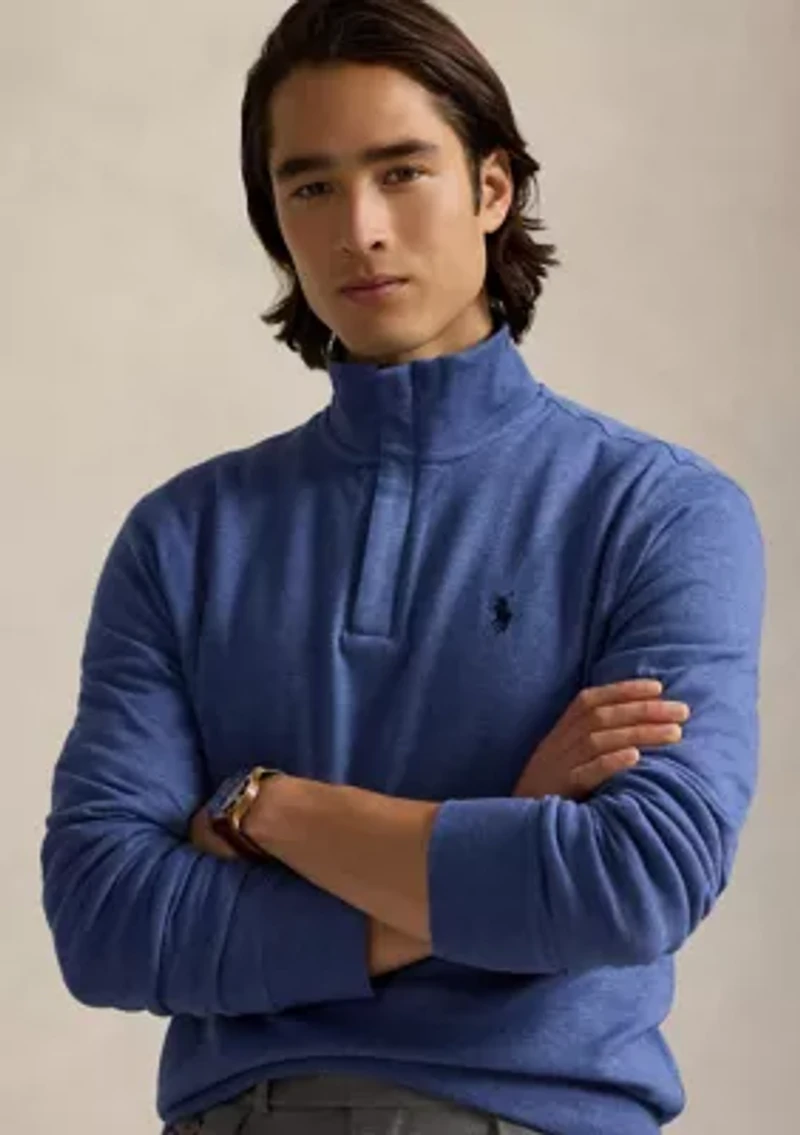 Luxury Jersey Quarter-Zip Pullover