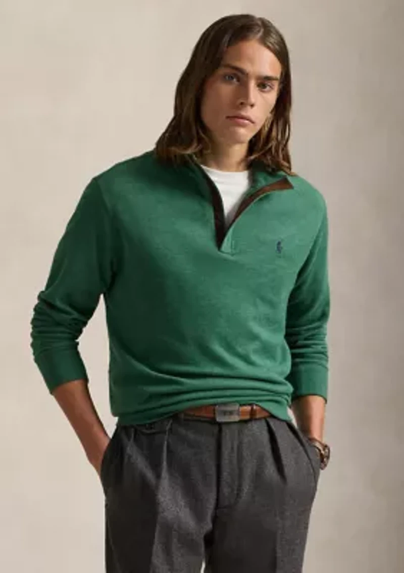Luxury Jersey Quarter-Zip Pullover
