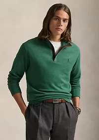Luxury Jersey Quarter-Zip Pullover