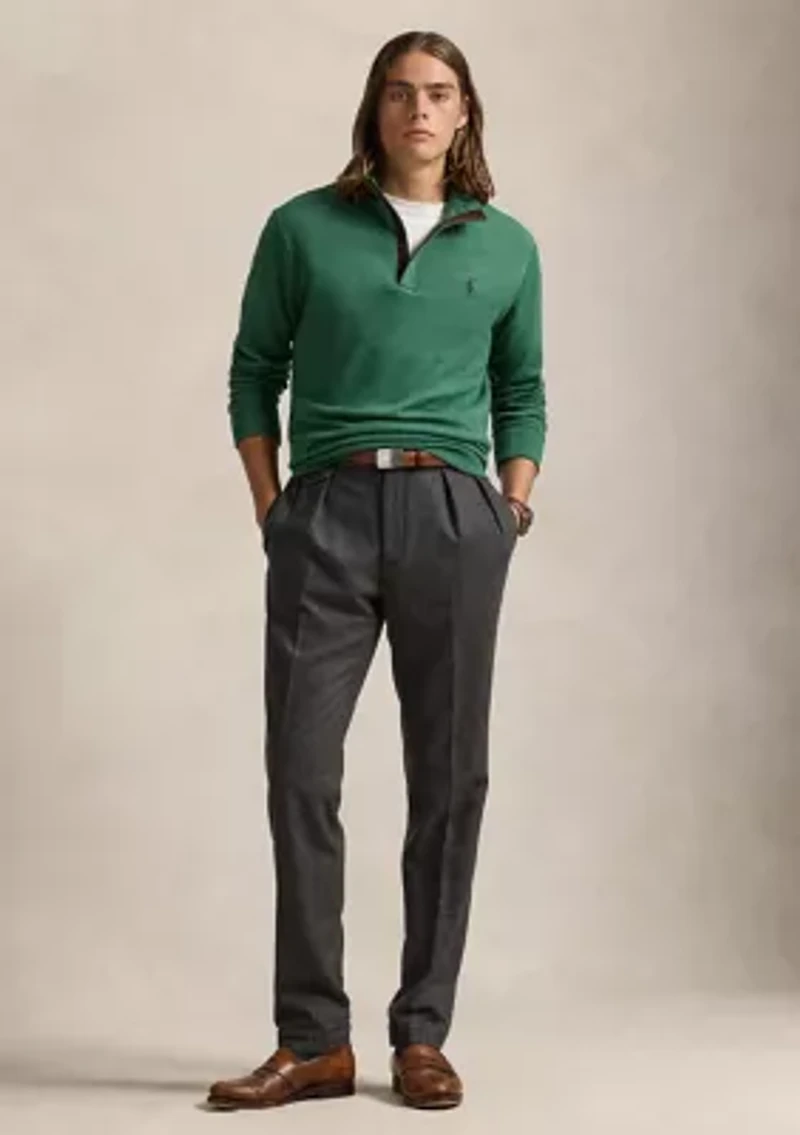 Luxury Jersey Quarter-Zip Pullover