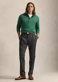 Luxury Jersey Quarter-Zip Pullover