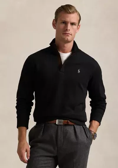 Luxury Jersey Quarter-Zip Pullover