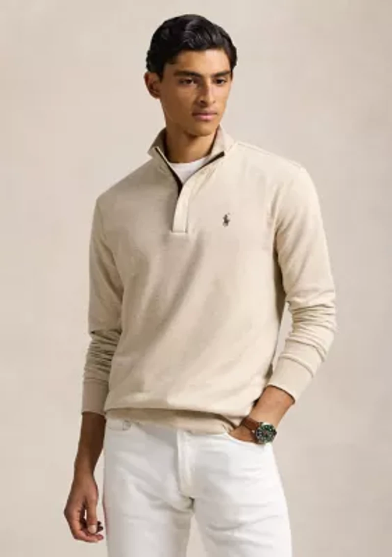 Luxury Jersey Quarter-Zip Pullover