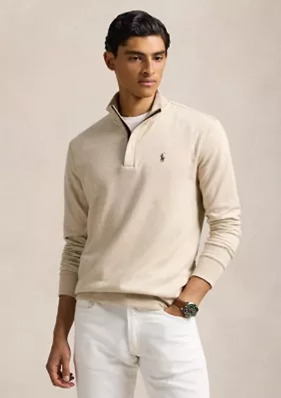 Luxury Jersey Quarter-Zip Pullover