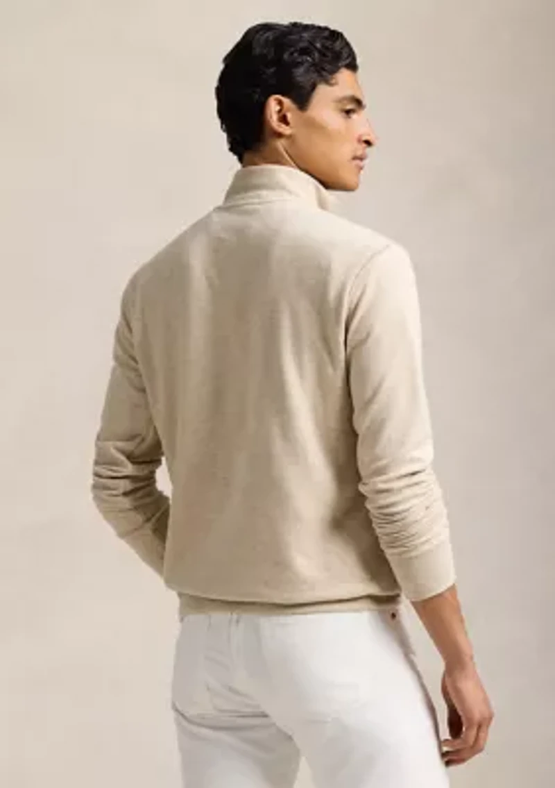 Luxury Jersey Quarter-Zip Pullover
