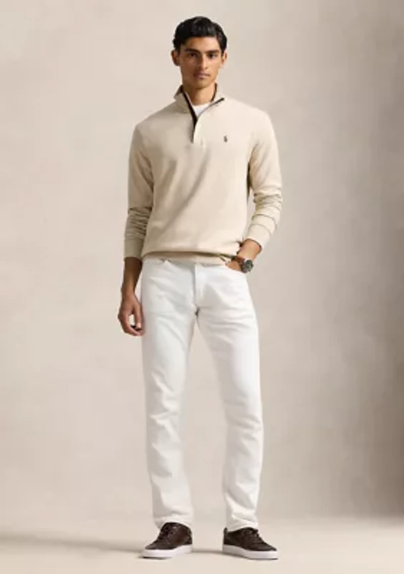 Luxury Jersey Quarter-Zip Pullover