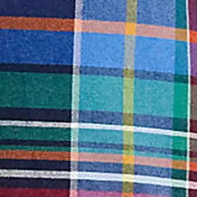 Classic Fit Plaid Oxford Shirt