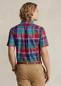 Classic Fit Plaid Oxford Shirt