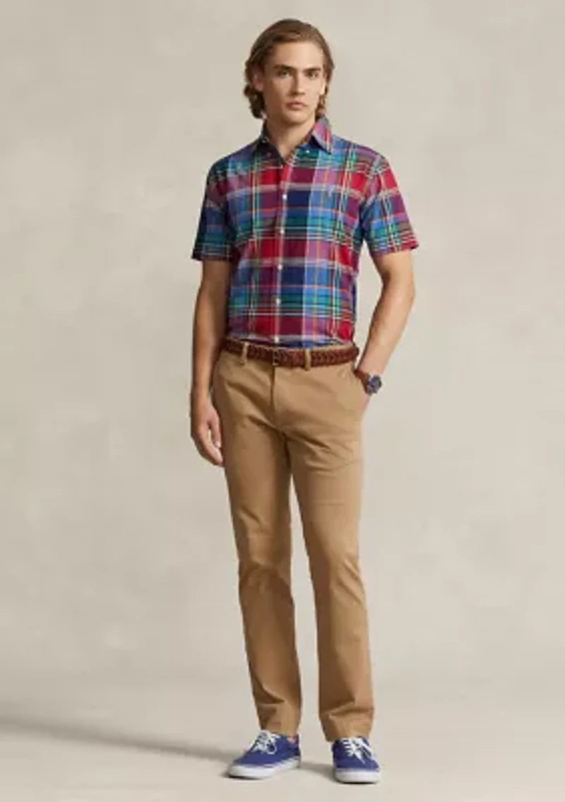 Classic Fit Plaid Oxford Shirt