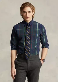 Classic Fit Plaid Oxford Shirt