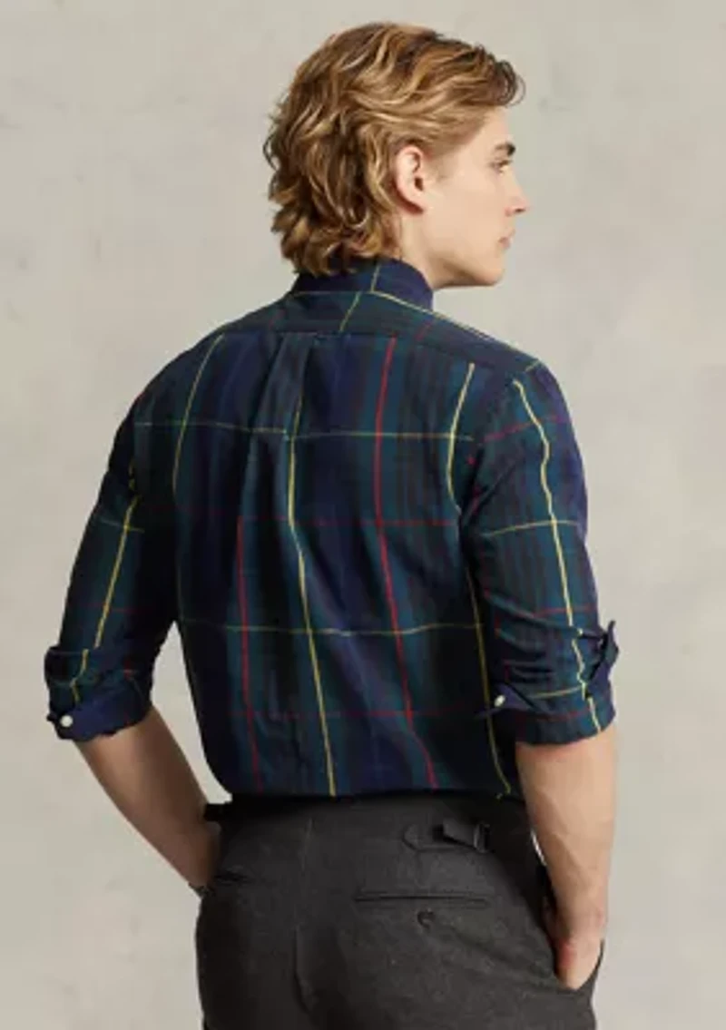 Classic Fit Plaid Oxford Shirt