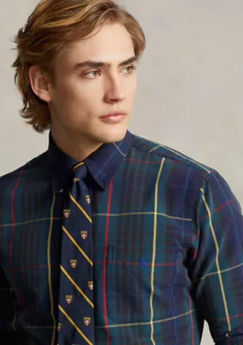 Classic Fit Plaid Oxford Shirt