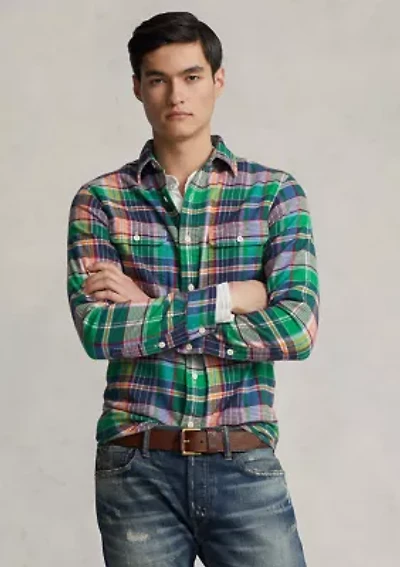 Classic Fit Plaid Flannel Workshirt