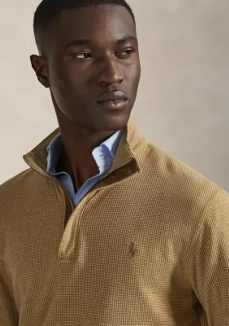 Men's Luxury Jersey Quarter-Zip Pullover