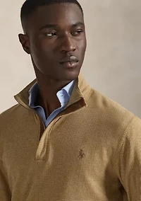 Men's Luxury Jersey Quarter-Zip Pullover