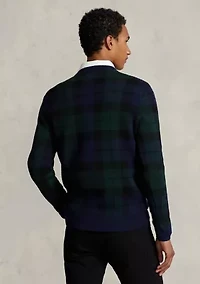 Plaid Washable Wool Sweater