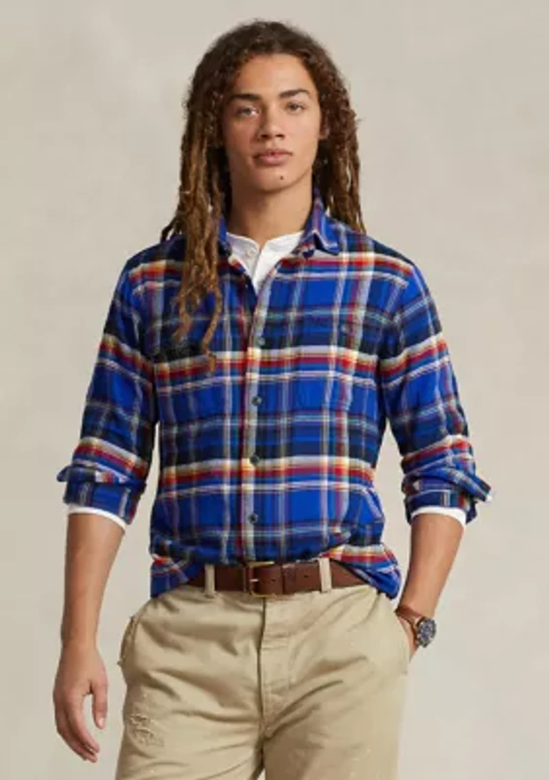 Classic Fit Plaid Twill Workshirt