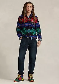 Snowflake Brushed Fleece Pullover Sweatshirt