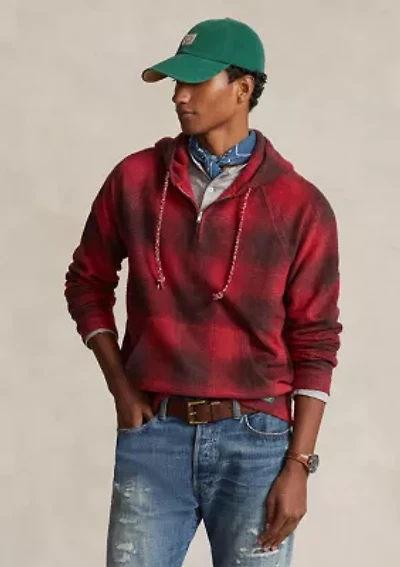 Plaid Brushed Fleece Hoodie