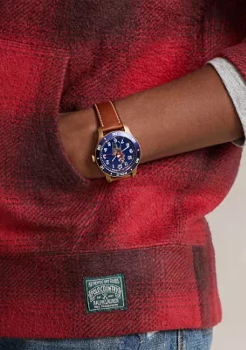 Plaid Brushed Fleece Hoodie