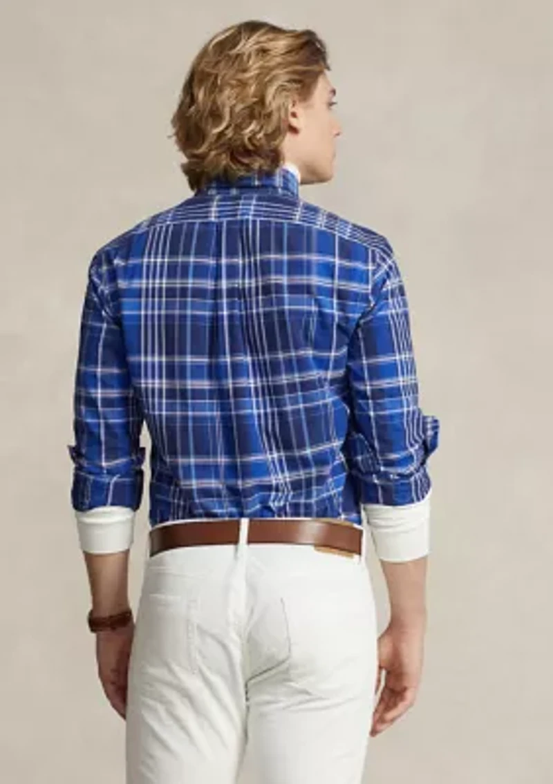 Classic Fit Plaid Oxford Shirt