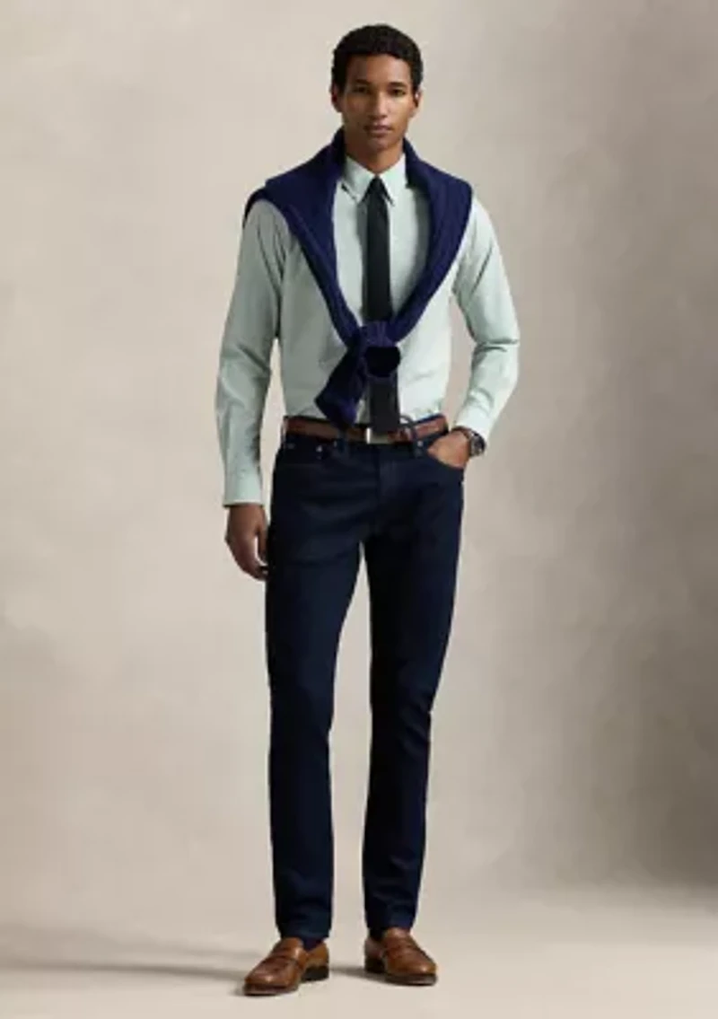 Classic Fit Gingham Stretch Poplin Shirt