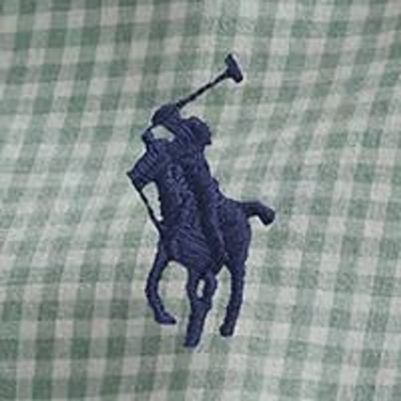 Classic Fit Gingham Stretch Poplin Shirt