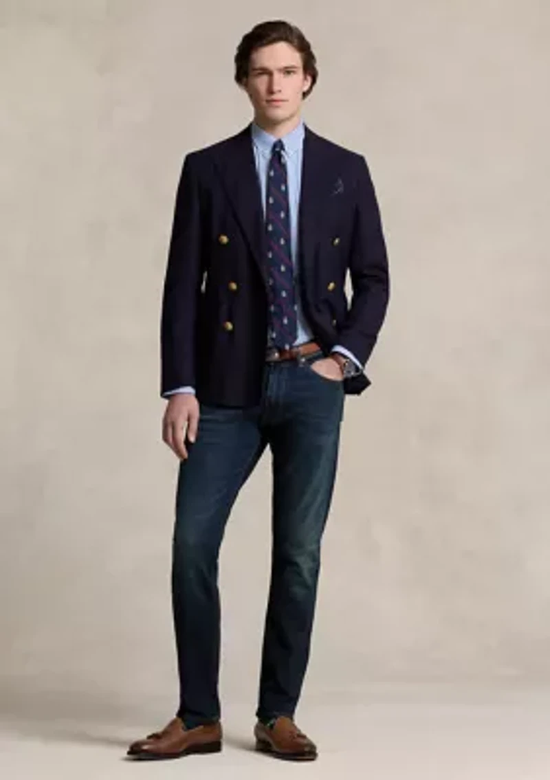 Men's Slim Fit Striped Stretch Poplin Shirt