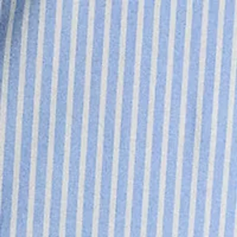 Slim Fit Striped Stretch Poplin Shirt