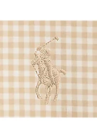 Slim Fit Gingham Stretch Poplin Shirt