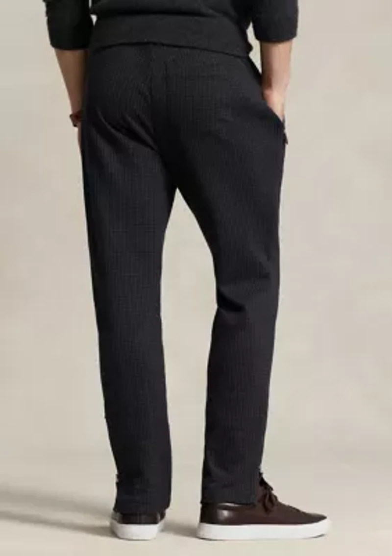 Herringbone Double-Knit Jersey Jogger Pants