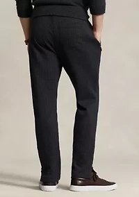 Herringbone Double-Knit Jersey Jogger Pants