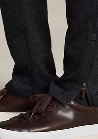 Herringbone Double-Knit Jersey Jogger Pants
