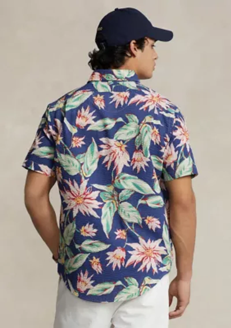 Classic Fit Floral Seersucker Shirt