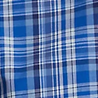 Classic Fit Plaid Stretch Poplin Shirt