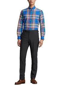 Classic Fit Plaid Oxford Shirt