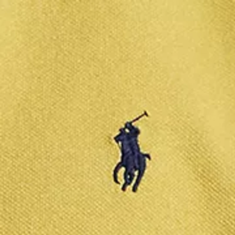 Printed Short Sleeve Mesh Polo Shirt